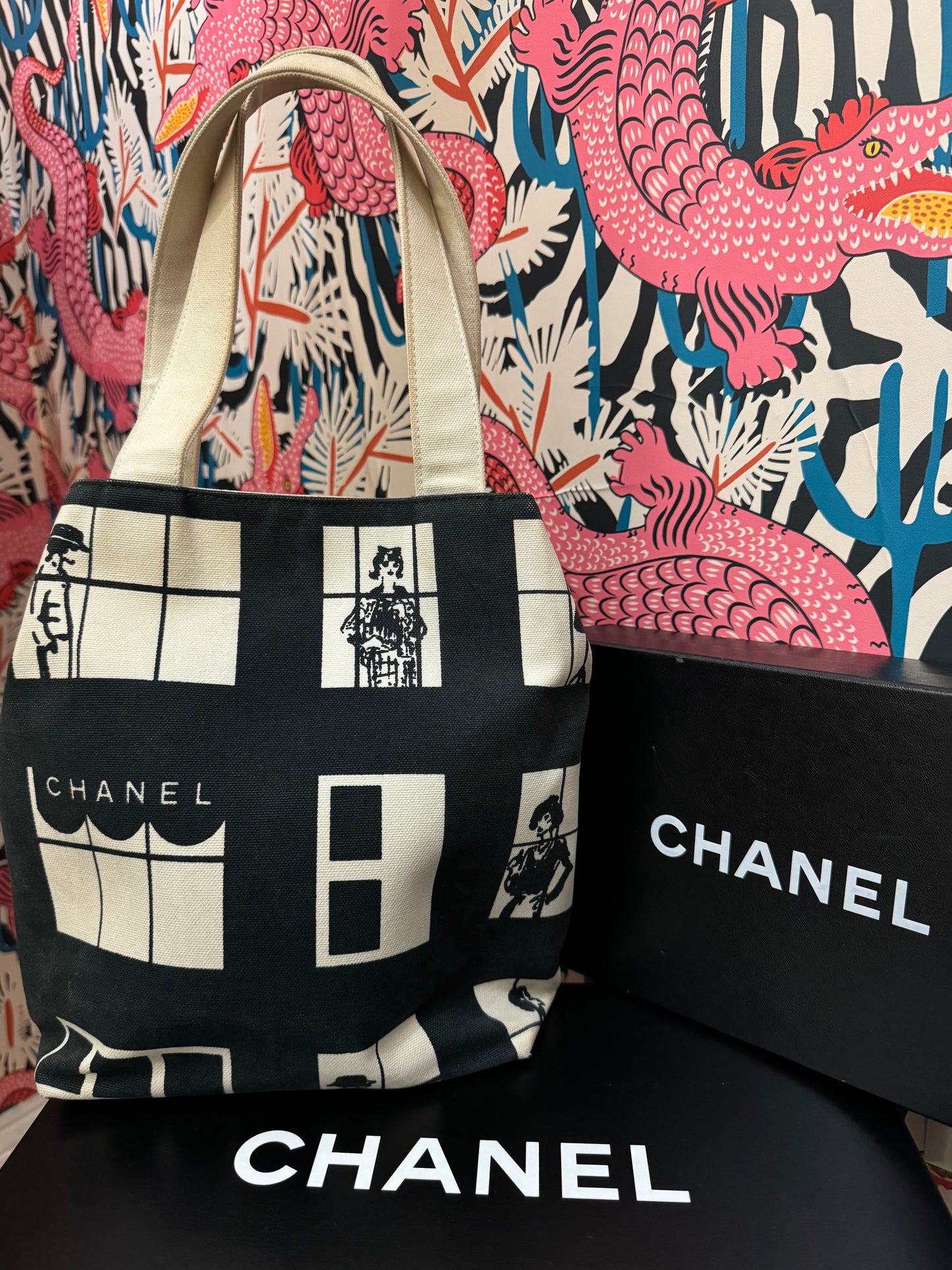 CHANEL Vintage Canvas Tote