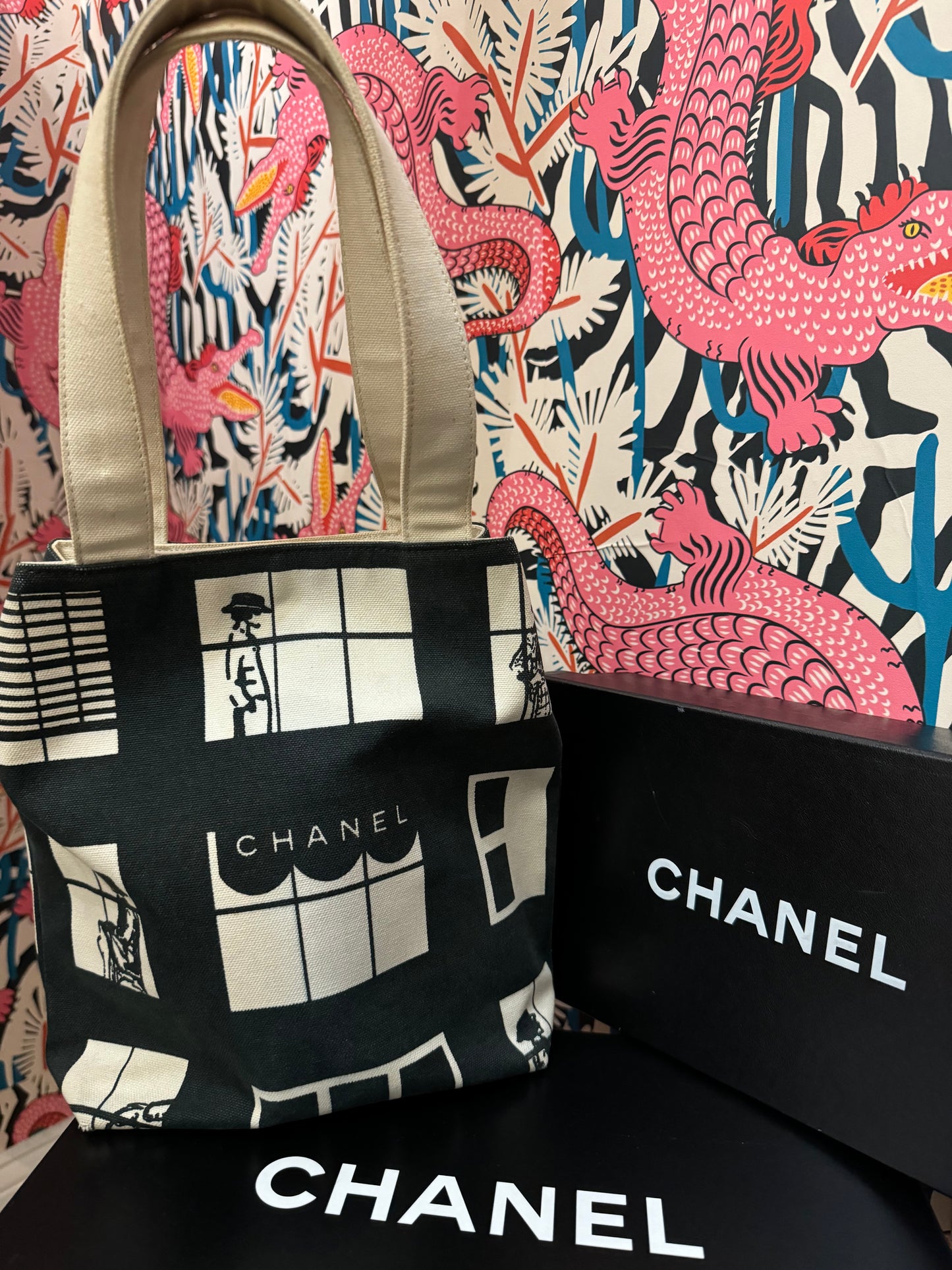 CHANEL Vintage Canvas Tote