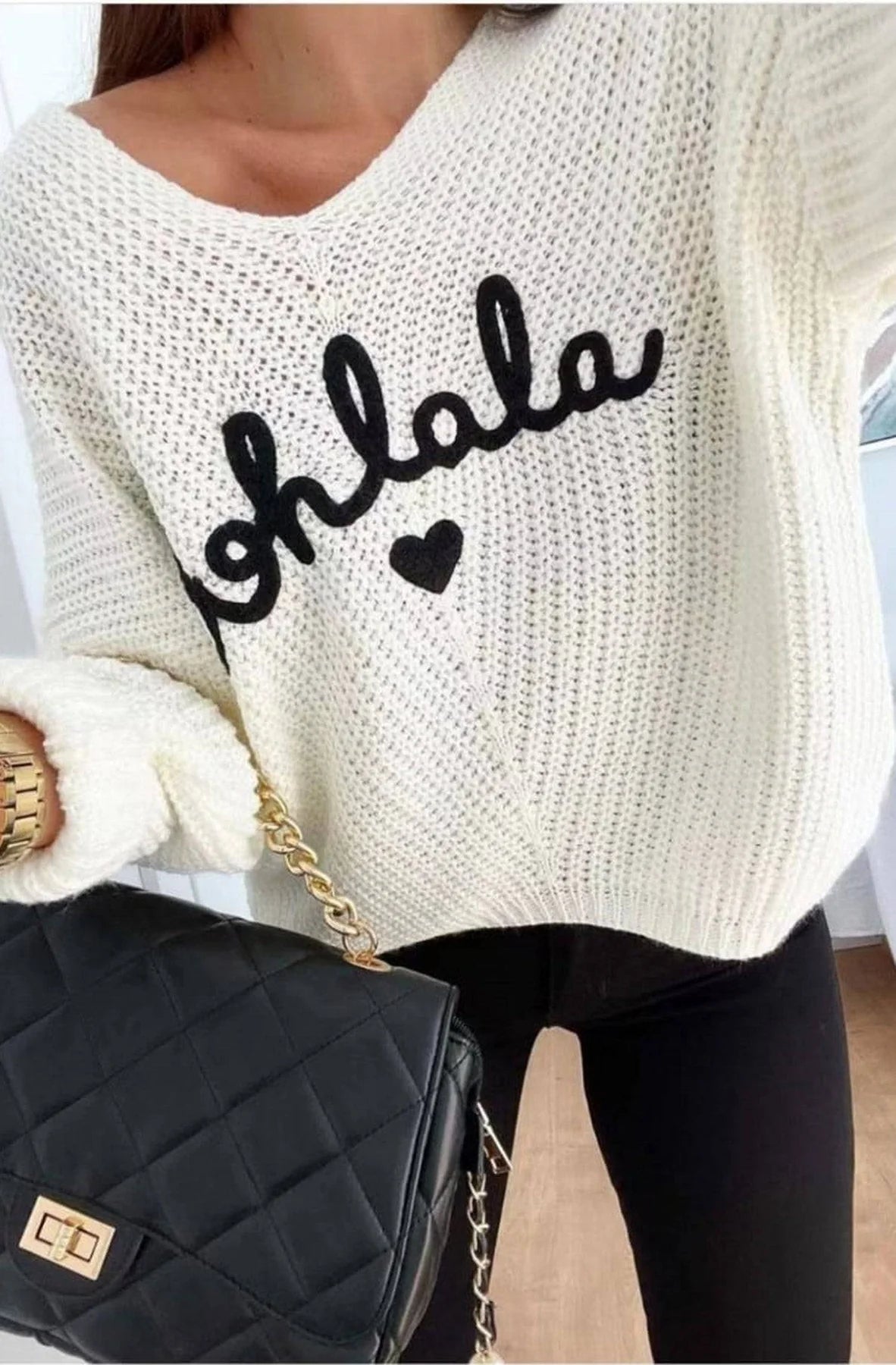 Naya "Ooh La La" Knitted Jumper Sweater Top